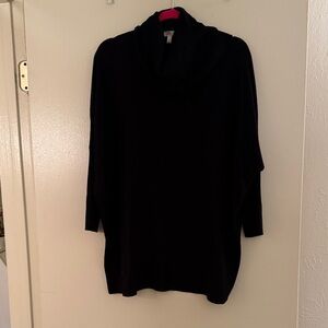 Spense Black Cowl Neck Sweater